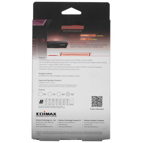 Купить Wi-Fi адаптер Edimax EW-7822UMX  5404860. Характеристики, отзывы и цены в Донецке