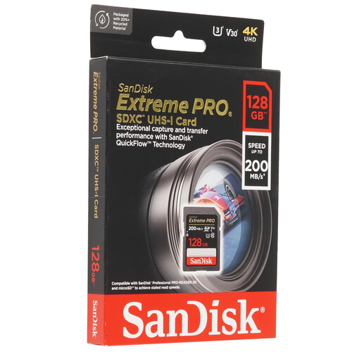 Купить Карта памяти SanDisk Extreme Pro SDXC 128 ГБ [SDSDXXD-128G-GN4IN]  9102928. Характеристики, отзывы и цены в Донецке