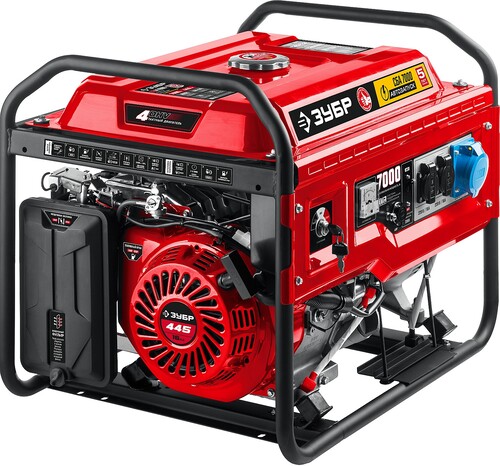 Купить Электрогенератор   бензиновый Зубр СБА-7000  5307677. Характеристики, отзывы и цены в Донецке
