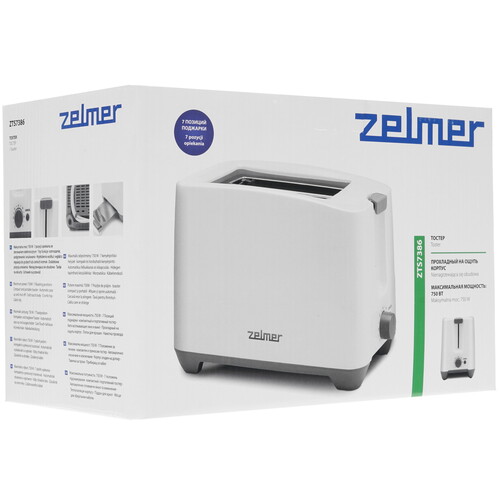 Тостер Zelmer ZTS7386 белый Купить Тостер Zelmer ZTS7386 белый  8197535. Характеристики, отзывы и цены в Донецке
