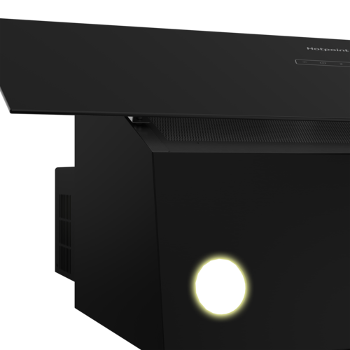 Купить Вытяжка наклонная Hotpoint HPHV 63LT BL черный/черный  9106743. Характеристики, отзывы и цены в Донецке