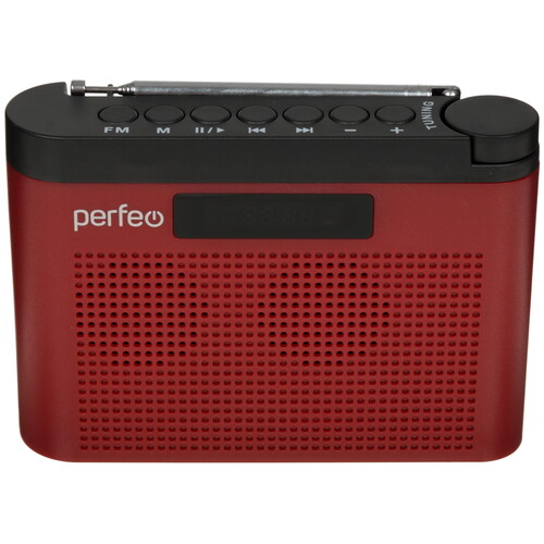 Купить Радиоприемник Perfeo ТАЙГА бордовый  5627926. Характеристики, отзывы и цены в Донецке