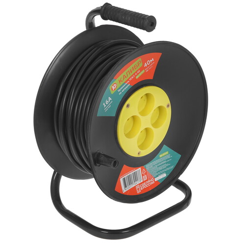 Купить Удлинитель силовой Калибр УСК2-4-40 черный  5341002. Характеристики, отзывы и цены в Донецке