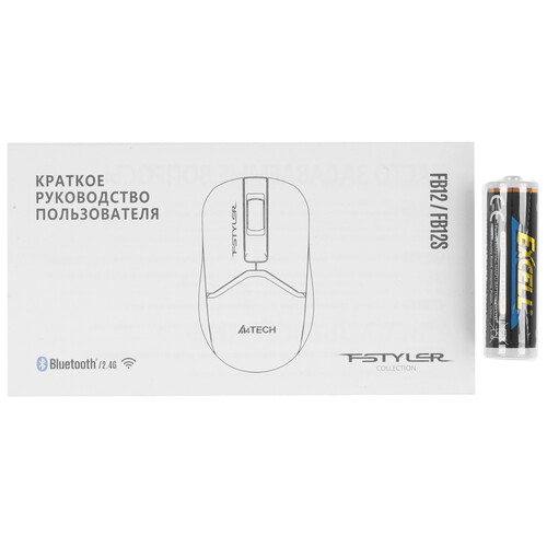 Купить Мышь беспроводная A4Tech Fstyler FB12S  9188940. Характеристики, отзывы и цены в Донецке