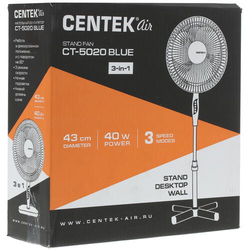 Купить Вентилятор Centek CT-5020  белый  8166245. Характеристики, отзывы и цены в Донецке