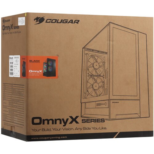 Купить Корпус Cougar Omny X Black Midtower  5613790. Характеристики, отзывы и цены в Донецке