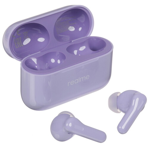 Купить Наушники TWS Realme Buds T200 фиолетовый 2025  5634192. Характеристики, отзывы и цены в Донецке