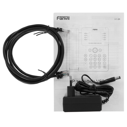 Купить IP-телефон Fanvil V63 черный  9190695. Характеристики, отзывы и цены в Донецке