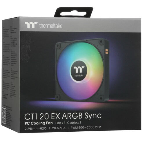 Купить Комплект вентиляторов Thermaltake CT120 EX ARGB Sync  5454874. Характеристики, отзывы и цены в Донецке