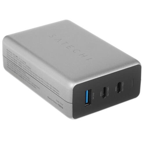 Купить Сетевое зарядное устройство Satechi 100W USB-C PD серый  4733004. Характеристики, отзывы и цены в Донецке