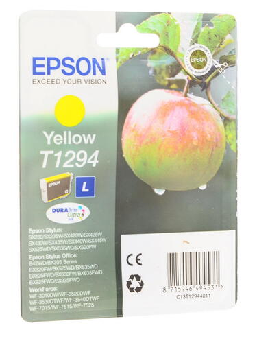 Купить Картридж Epson T1294 L желтый  0126050. Характеристики, отзывы и цены в Донецке