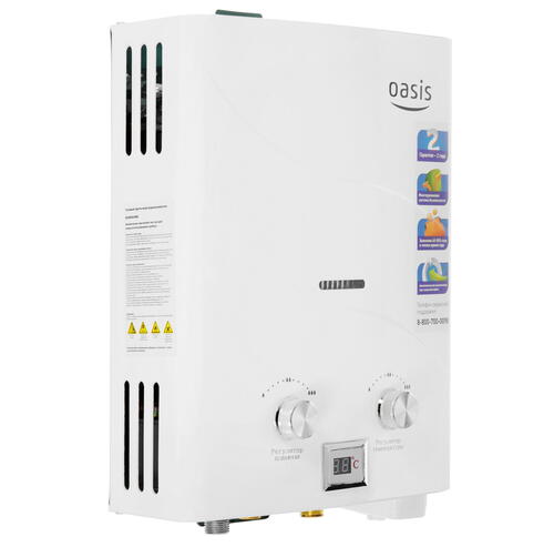 Купить Водонагреватель газовый Oasis B-12W  4839269. Характеристики, отзывы и цены в Донецке