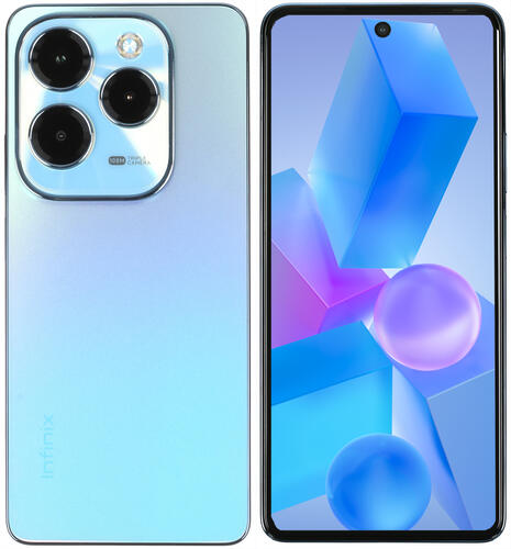 Купить 6.78" Смартфон Infinix HOT 40 Pro 256 ГБ голубой  5438578. Характеристики, отзывы и цены в Донецке