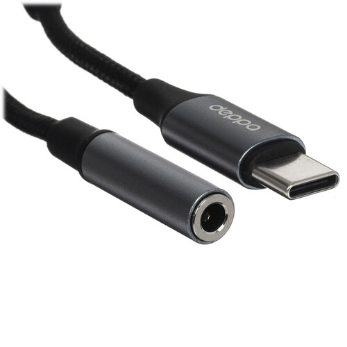Купить Кабель   Deppa USB Type-C - jack 3.5 мм серый  5625740. Характеристики, отзывы и цены в Донецке