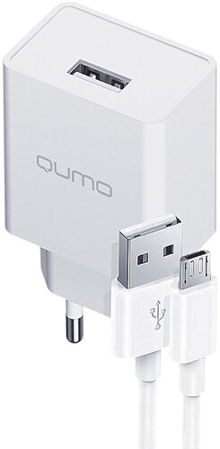 Купить Сетевое зарядное устройство QUMO Energy Light 0103 белый  5627898. Характеристики, отзывы и цены в Донецке