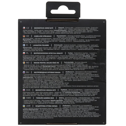 Купить Мышь беспроводная Defender Glory GM-514 [52513] белый  5607680. Характеристики, отзывы и цены в Донецке