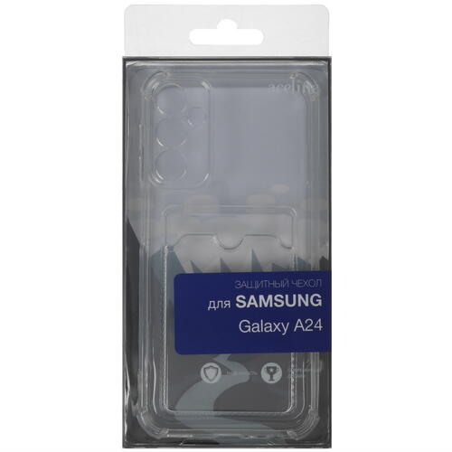 Купить Накладка  Aceline Pocket для Samsung Galaxy A24 прозрачный  5425766. Характеристики, отзывы и цены в Донецке