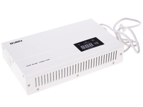 Купить Стабилизатор напряжения SVEN AVR SLIM-1000  1020778. Характеристики, отзывы и цены в Донецке