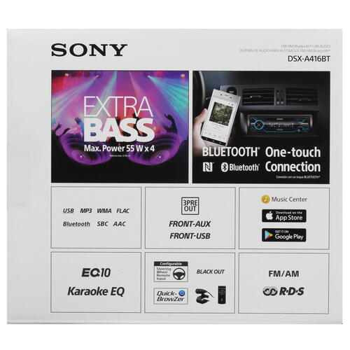 Купить Автопроигрыватель Sony DSX-A416BT  5081335. Характеристики, отзывы и цены в Донецке