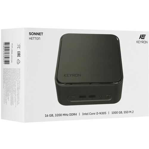 Купить Мини ПК KEYRON Sonnet  9205918. Характеристики, отзывы и цены в Донецке