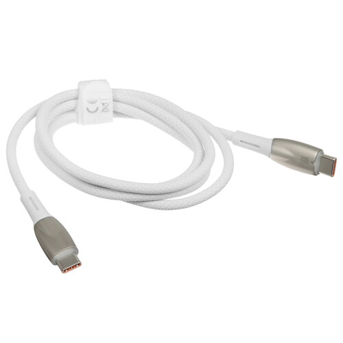 Купить Кабель круглый Baseus USB Type-C - USB Type-C белый 1 м  9167124. Характеристики, отзывы и цены в Донецке
