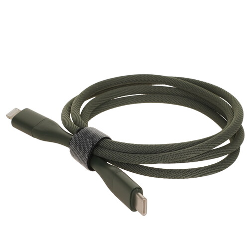Купить Кабель круглый SOLOVE Lightning 8-pin - USB Type-C зеленый 1 м  9282819. Характеристики, отзывы и цены в Донецке