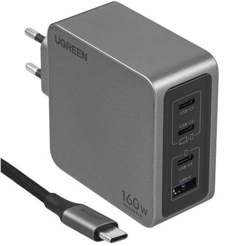 Купить Сетевое зарядное устройство Ugreen X763 серый  9146527. Характеристики, отзывы и цены в Донецке