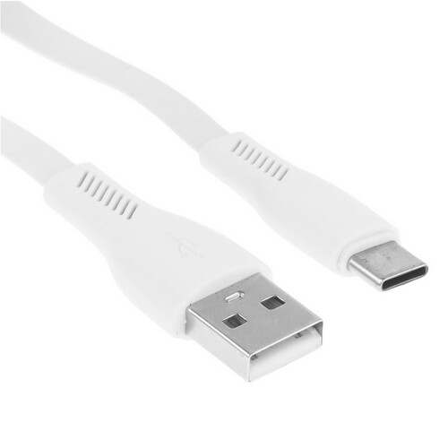 Купить Кабель плоский Borofone USB Type-C - USB 2.0 Type-A белый 1 м  9238058. Характеристики, отзывы и цены в Донецке