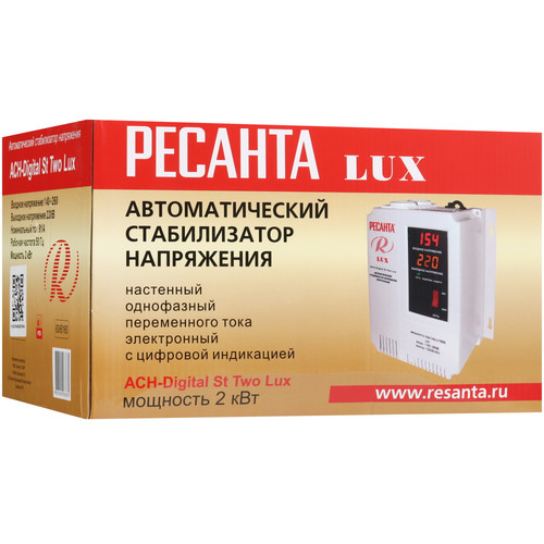 Купить Стабилизатор напряжения Ресанта АСН-Digital St Two Lux  9299229. Характеристики, отзывы и цены в Донецке