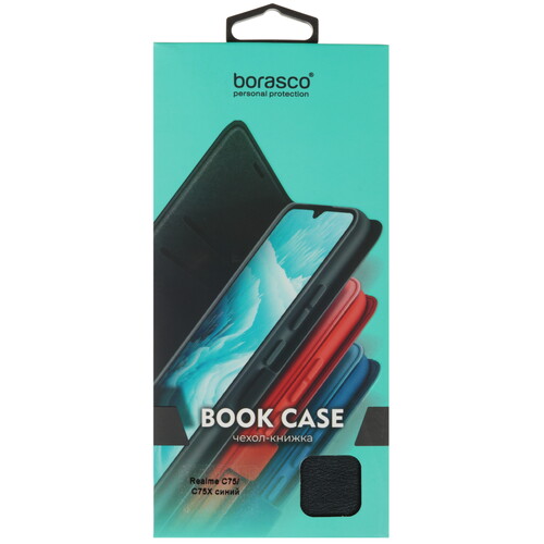 Купить Чехол-книжка  BoraSCO Book Case для realme C75/ C75x синий  5621796. Характеристики, отзывы и цены в Донецке