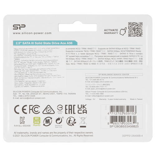 Купить 128 ГБ 2.5" SATA накопитель Silicon Power Ace A56 [SP128GBSS3A56B25]  5446198. Характеристики, отзывы и цены в Донецке