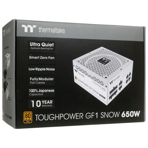 Купить Блок питания Thermaltake Toughpower GF1 Snow 650W  4852083. Характеристики, отзывы и цены в Донецке