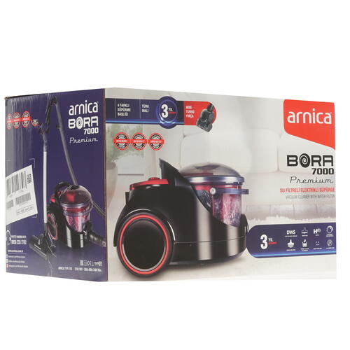 Купить Пылесос Arnica Bora 7000 Premium черный  1274726. Характеристики, отзывы и цены в Донецке