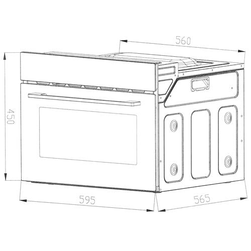 Купить Электрический духовой шкаф DEXP 1YLO60CDW белый  5404675. Характеристики, отзывы и цены в Донецке