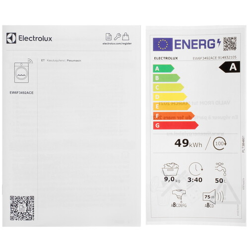 Купить Стиральная машина Electrolux EW6F3492ACE белый  9184849. Характеристики, отзывы и цены в Донецке