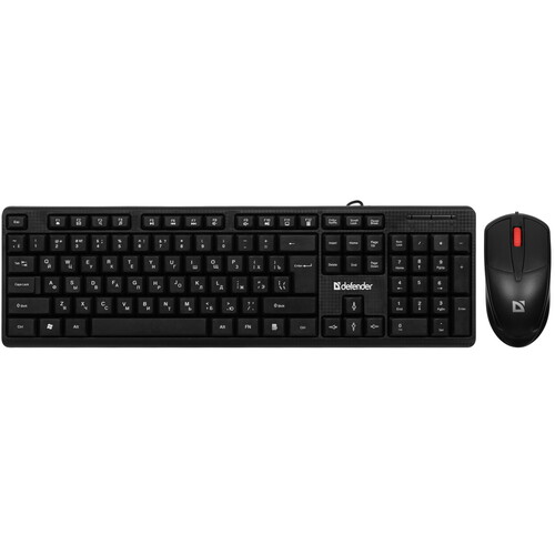 Купить Клавиатура+мышь  проводная  Defender LINE C-511 черный  5467442. Характеристики, отзывы и цены в Донецке