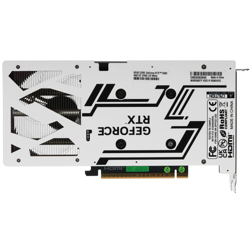Купить Видеокарта KFA2 GeForce RTX 5060 CORE OC 2FAN LED White  5629290. Характеристики, отзывы и цены в Донецке