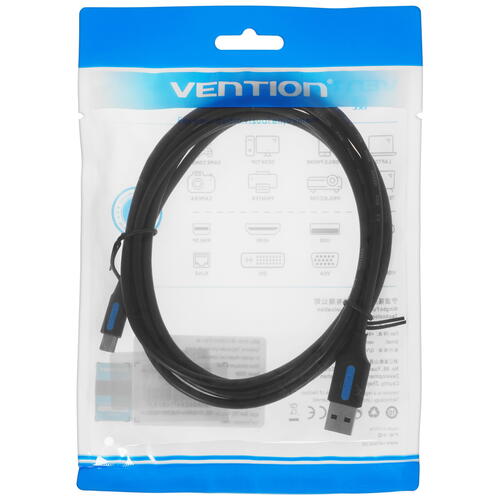 Купить Кабель круглый Vention mini USB - USB 2.0 Type-A черный 2 м  5072079. Характеристики, отзывы и цены в Донецке