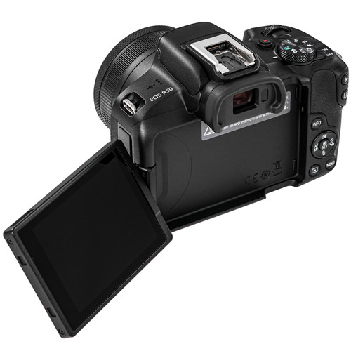 Купить Беззеркальный фотоаппарат Canon EOS R50 Kit 18-45 RF черный  5414492. Характеристики, отзывы и цены в Донецке