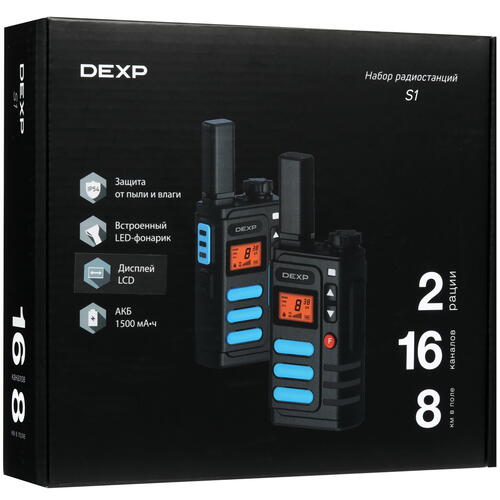 Купить Радиостанция DEXP S1 черный  9036493. Характеристики, отзывы и цены в Донецке