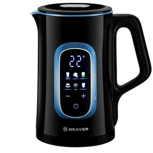 Купить Электрочайник BRAYER BR6101 черный  9214849. Характеристики, отзывы и цены в Донецке