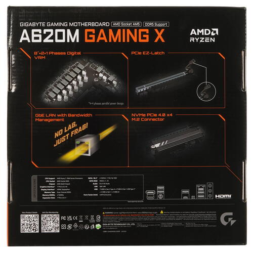 Купить Материнская плата GIGABYTE A620M GAMING X  5412345. Характеристики, отзывы и цены в Донецке