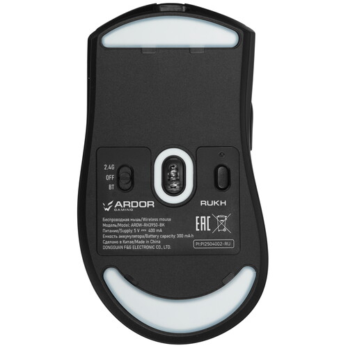 Купить Мышь беспроводная/проводная ARDOR GAMING Rukh ARDW-RH3950-BK  черный  9198619. Характеристики, отзывы и цены в Донецке