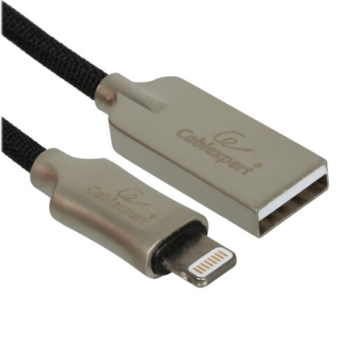Купить Кабель круглый Cablexpert Lightning 8-pin MFI - USB 2.0 Type-A черный 0.5 м  5485452. Характеристики, отзывы и цены в Донецке