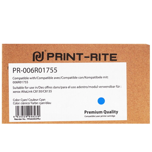 Купить Картридж лазерный Print-Rite TFXAOKCPRJ голубой  9146293. Характеристики, отзывы и цены в Донецке