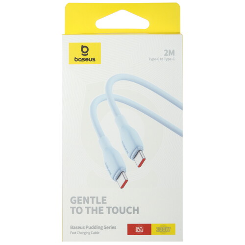 Купить Кабель круглый Baseus USB Type-C - USB Type-C голубой 2 м  5495757. Характеристики, отзывы и цены в Донецке