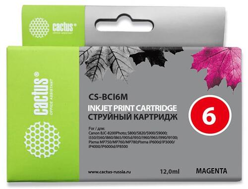 Купить Картридж Cactus CS-BCI6M пурпурный  7932954. Характеристики, отзывы и цены в Донецке