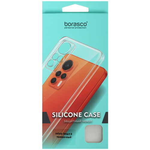 Купить Накладка  BoraSCO Silicone Case для Infinix SMART 9 прозрачный  5490528. Характеристики, отзывы и цены в Донецке