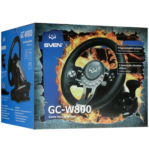 Купить Руль SVEN GC-W800 черный  5331497. Характеристики, отзывы и цены в Донецке