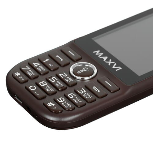 Купить Сотовый телефон Maxvi K20 коричневый  5005182. Характеристики, отзывы и цены в Донецке